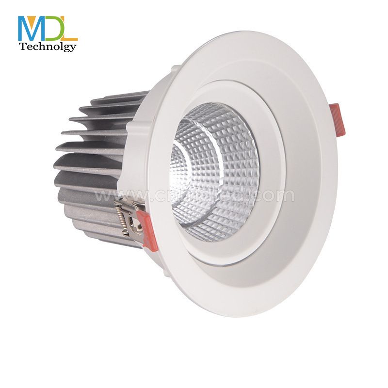 MDL Round 3" COB LED Downlight, 5W to 24W, Adjustable Angle Recessed LED Spot Light Model: MDL-RDL7