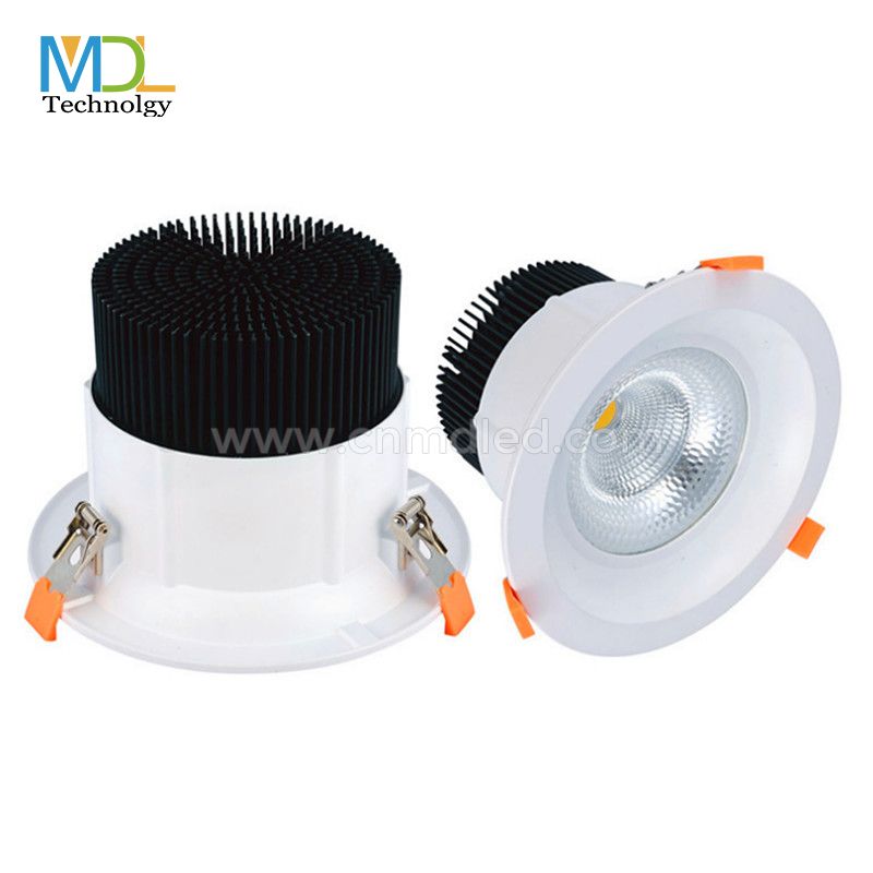 MDL LED Matt White Round Fixed Recessed Downlight Model: MDL-RDL16