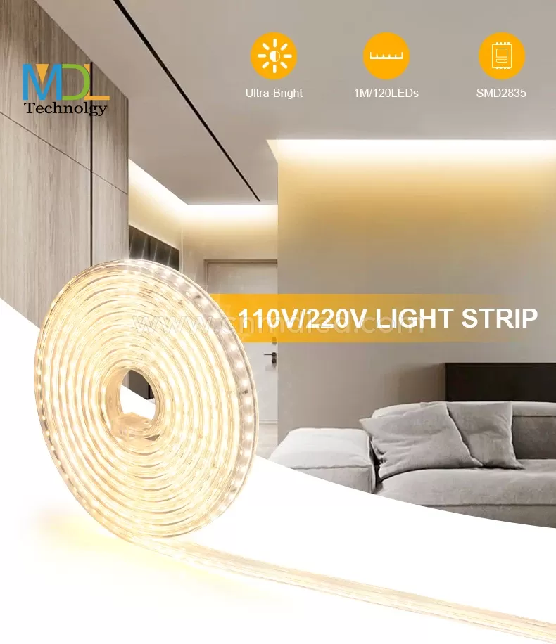 High Bright Flexible LED Strip Lights AC110V 220V MDL-STL220V